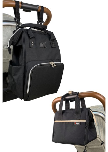UltraNova Siyah Anne Bebek Bakım Çantası ve Isı Yalıtımlı Beach Bag Termos Çanta Takımı modelleri