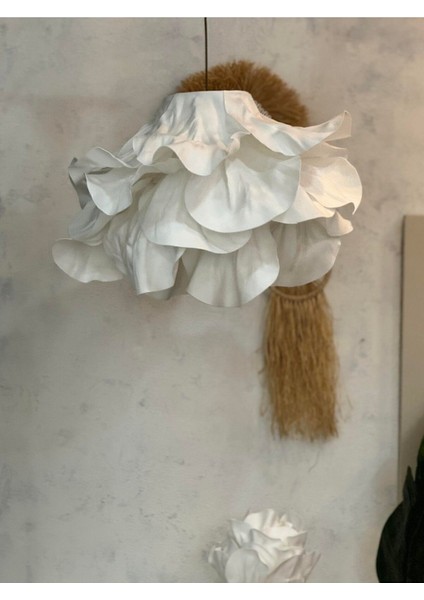 UltraNova Modern Eva Anemon Beyaz Sarkıt Avize, 50x60 cm, metal malzeme, 1 ampül başlıklı. fırsatları