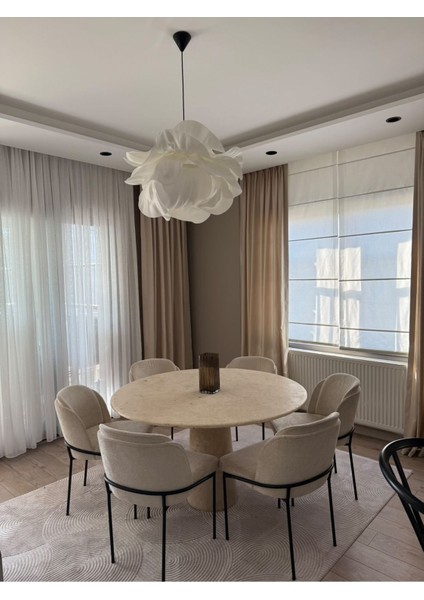 UltraNova Modern Eva Anemon Beyaz Sarkıt Avize, 50x60 cm, metal malzeme, 1 ampül başlıklı. indirimleri