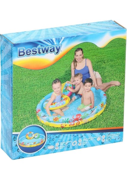 Bestway Renkli Şişme Havuz Seti, 6-8 Yaş için Eğlenceli ve Pratik Kullanım