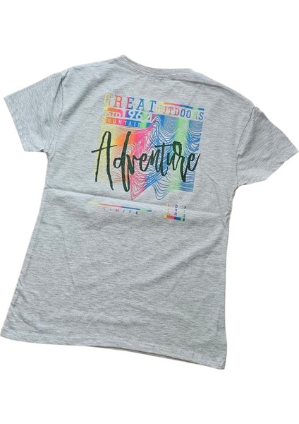 Ön-Arka Kabartma Baskılı Kız T-Shirt fiyatları