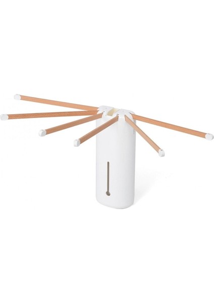 UltraNova Beyaz Ahşap 6'lı Duvara Monte Çamaşır Kurutmalık Seti