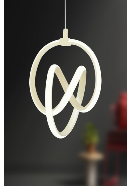 UltraNova Modern Sarkıt Led Avize, Beyaz Işık, Alüminyum, 3 Başlık, 25x70 cm