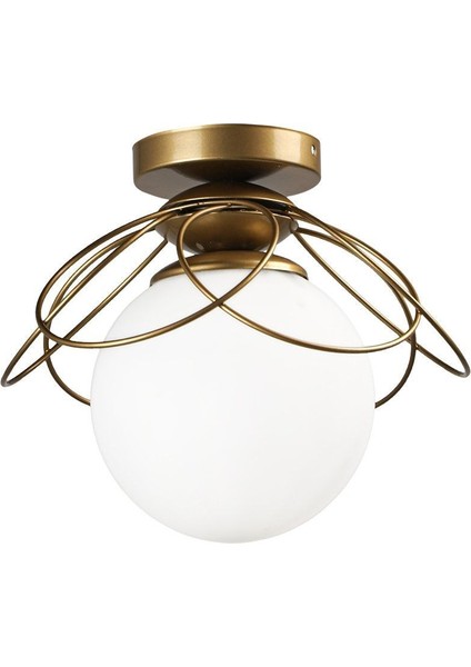 UltraNova Alaca Tavan Avizesi, Eskitme Beyaz Cam, Metal Detay, Modern Tasarım, 1 Ampüllü fiyatları