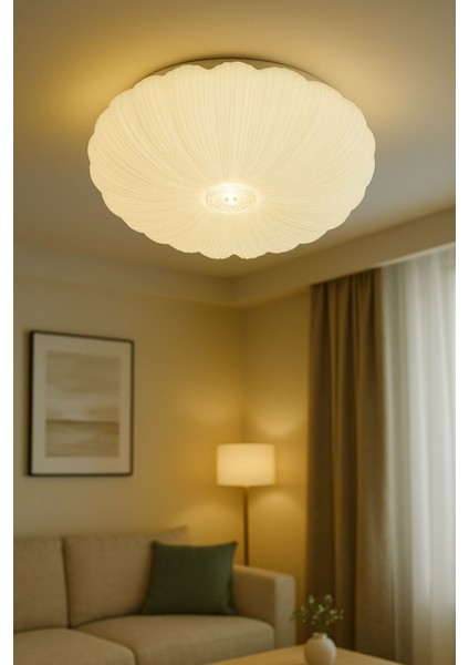 UltraNova Modern 42 cm Alüminyum Ledli Plafonyer Avize, 3 Renk Seçenekli, Şık Tasarım