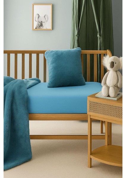 2 Adet 50 x 90 x 10 cm Anne Yanı Lastikli Penye Kumaş Bebek Çarşafı fiyatları