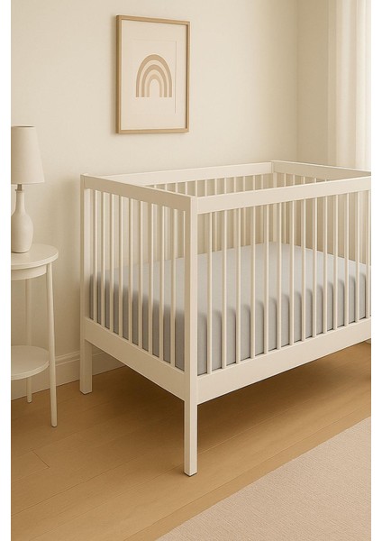 4 Adet 50 x 90 + 10 cm Anne Yanı Lastikli Penye Kumaş Bebek Çarşafı modelleri