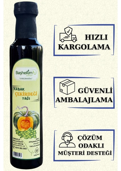 Kabak Çekirdeği Yağı 250 ml Soğuk Press Katkısız Saf Seyreltilmemiş Yerli Tohum Isıl Işlem Görmemiş modelleri