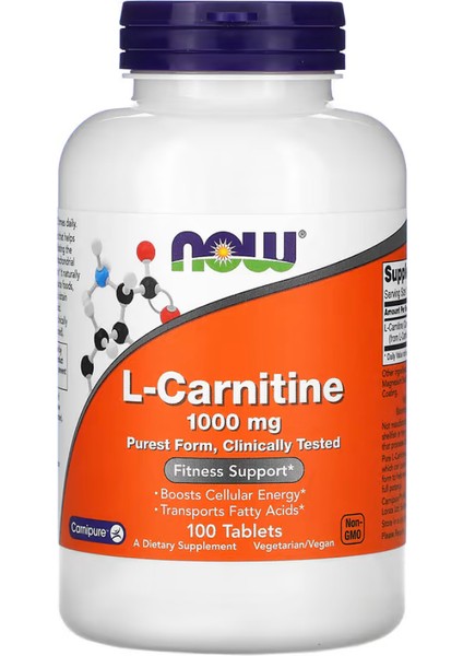 L-Carnitine 1000 mg 100 Tablets