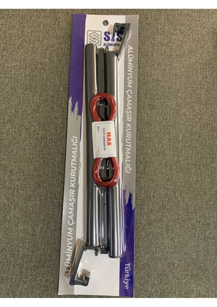 UltraNova 6x2,5 cm Kare Balkon Çamaşırlık Askısı, Antrasit Renk, Alüminyum Materyal fırsatları