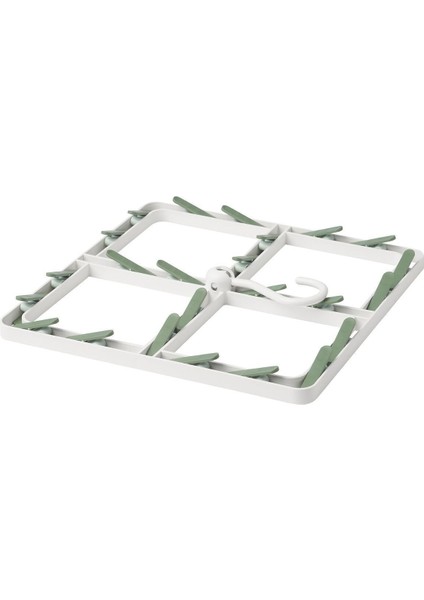 UltraNova Beyaz 36x36x4 cm Çamaşır Kurutma Askısı, Mandallı, Plastik, Pratik ve Kullanışlı indirimleri