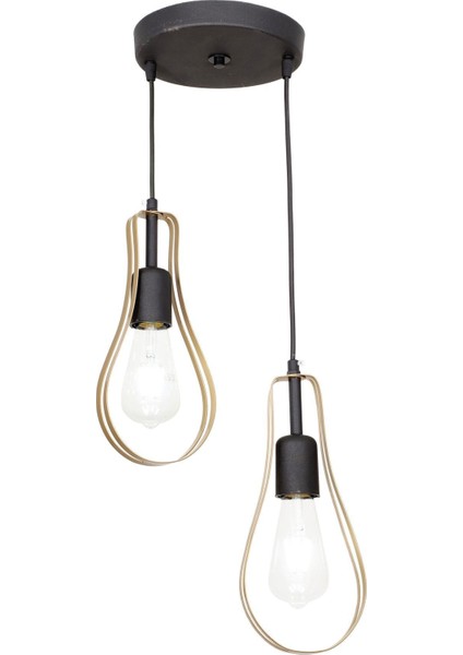 UltraNova Metal Armut 2'li Eskitme Avize, 20x60 cm, şık ve modern tasarım modelleri