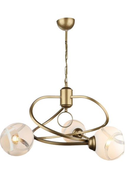 UltraNova Modern 3'lü avize, metal materyal, şık tasarım, 1 ampül başlığı, Kırıkhan bölgesi fiyatları