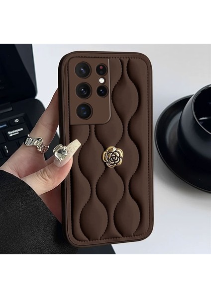 Samsung Galaxy S25 Ultra Uyumlu Zebana Camellia Kılıf