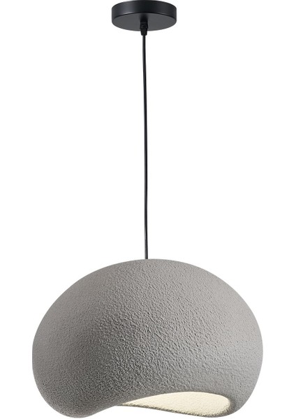 UltraNova Modern gri metal sarkıt avize, 40x80 cm, oturma odası ve salon kullanımı modelleri