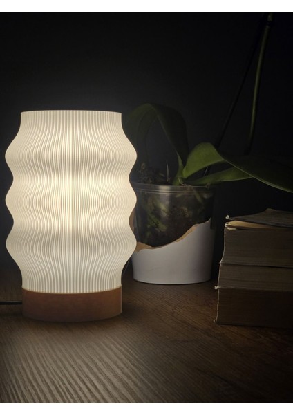 UltraNova Modern tasarımlı şık 3D masa lambası, yatak odası, salon ve ofis aydınlatması
