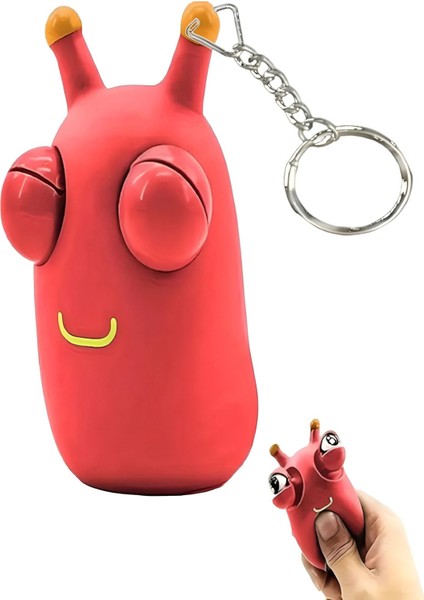 UltraNova Komik Göz Küresi, Renkli ve Eğlenceli, 3+ Yaş için Sıkma Sukuşi Solucan Oyunu