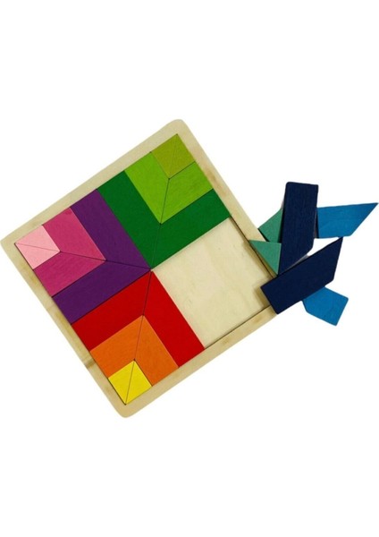 UltraNova Renkli Ahşap Tangram 24 Parça, Zeka ve Eğlence, 3+ Yaş, Öğrenici Oyuncak fiyatları