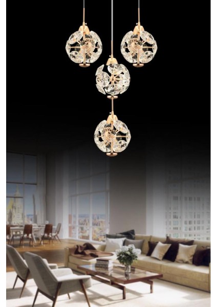 UltraNova Modern 4'lü altın renkli metal led aplik, şık ve enerji tasarruflu aydınlatma sağlar indirimleri