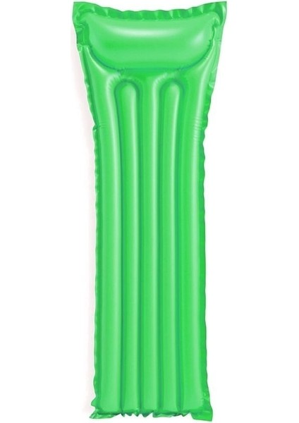 Intex Yeşil Düz Deniz Yatağı 183x69 cm, Şişme Havuz Yatağı, 8+ Yaş için ideal