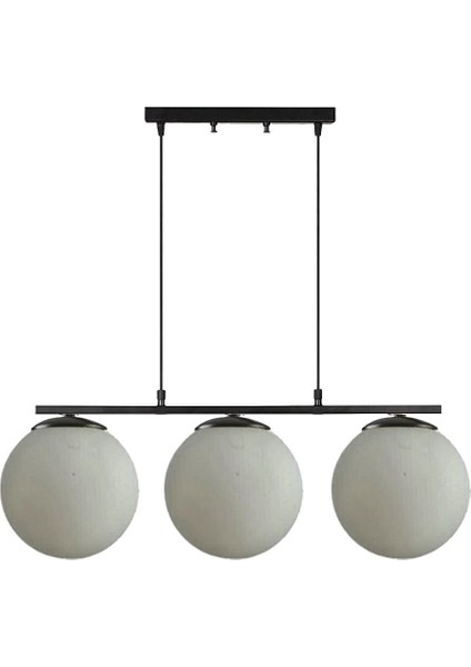 UltraNova Modern 3’lü metal avize, şık tasarım, 34x48 boyut, salon, mutfak ve yatak odası için