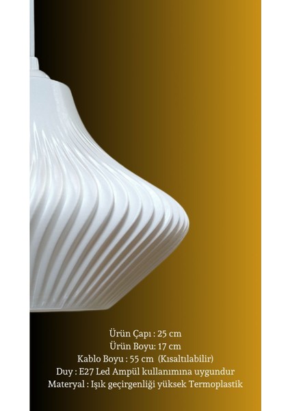 UltraNova Şık Beyaz Sarkıt Avize, Oturma, Yatak Odası ve Mutfak İçin Modern Tasarım fiyatları