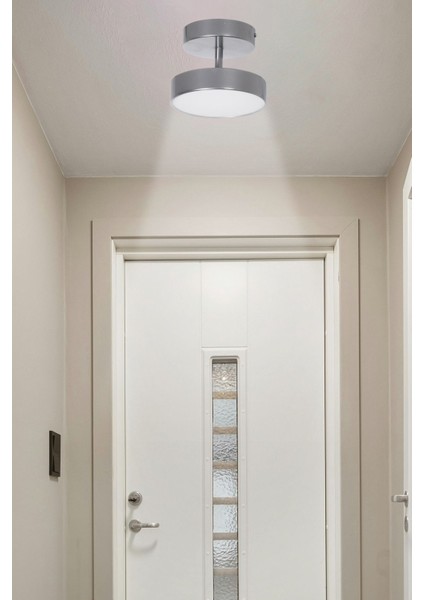 UltraNova Gri Ledli Metal Avize, Modern ve Şık Aydınlatma, 3 Başlıklı, Kaliteli Tasarım