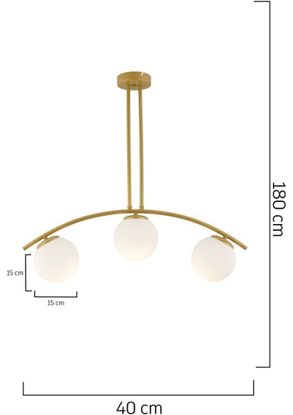 UltraNova Modern 3'lü metal avize, şık ve zarif tasarımıyla her mekana uyum sağlar. fırsatları