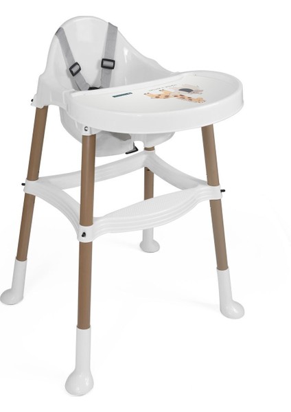 Mama Sandalyesi Beyaz Tabla Mindersiz