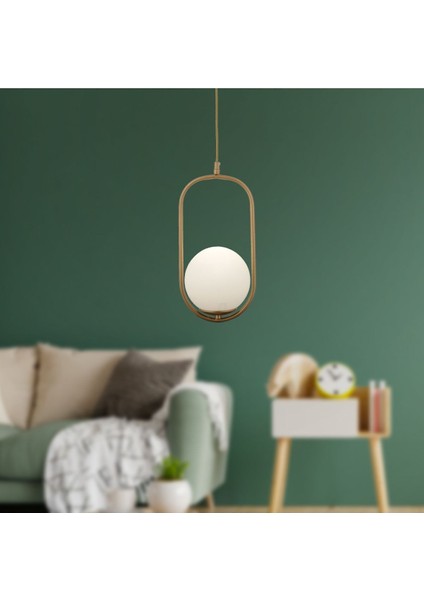 UltraNova Modern beyaz camlı metal sarkıt avize, salon ve mutfak için şık aydınlatma.