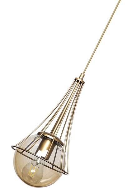 UltraNova Bal ve cam detaylı tekli avize, şık ve modern aydınlatma ürünü fırsatları