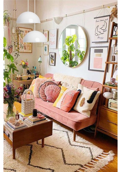 UltraNova Beyaz Metal Sarkıt Avize, Modern Tasarım, 26x26 cm, Salon Mutfak ve Dekorasyon için fırsatları