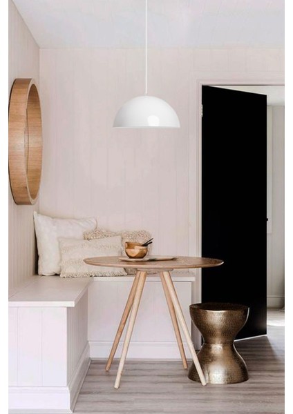 UltraNova Beyaz Metal Sarkıt Avize, Modern Tasarım, 26x26 cm, Salon Mutfak ve Dekorasyon için indirimleri