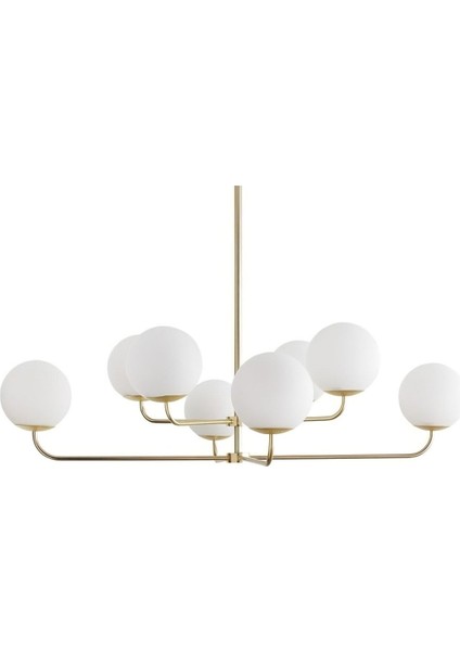 UltraNova Modern 8’li Eskitme Avize, Beyaz Cam, Metal Gövde, 77x55 cm, Şık ve Şıklık Katıcı fiyatları