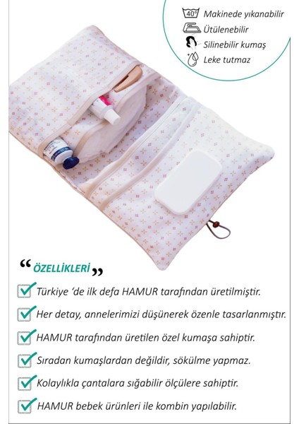 UltraNova Bebek bakım ve değişim çantası, rahat ve şık omuz çantası, bej renkli, tekstil fiyatları