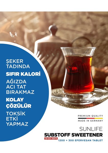 Substoff Tatlandırıcı 1200 Tablet 3 Adet