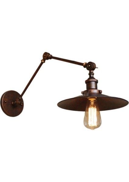 UltraNova S Bakır Eskitme Üç Mafsalı Akrobat Aplik, 23 cm, metal, modern tasarım, siyah renk