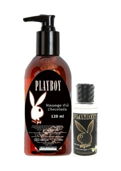 Aromaterapi Çikolata Massage Oil 120 ml + Jasmin Aromalı Massage Vücut Masaj Yağı 50 ml