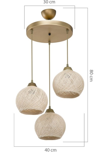 UltraNova 3'lü Eskitme Krem Ledli Çember Seti, Çok Amaçlı Plastik Tasarım fırsatları