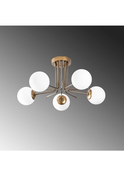 UltraNova Modern rustik avize, 5'li metal tasarım, şık ve kullanışlı aydınlatma seçeneği