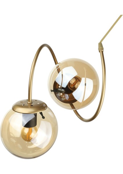 UltraNova Bal Cam Eskitme 2'li Avize, Metal, 30x80 cm, şık ve modern tasarım fırsatları