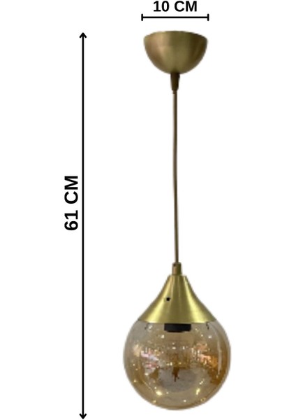 UltraNova Eritme Detaylı Cam Avize, 16x70, Metal, Şık ve Modern Tasarım modelleri