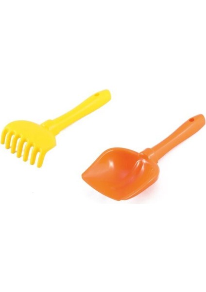 UltraNova Turuncu çocuk el küreği ve tırmık takımı, 2+ yaş, renkli ve eğlenceli set