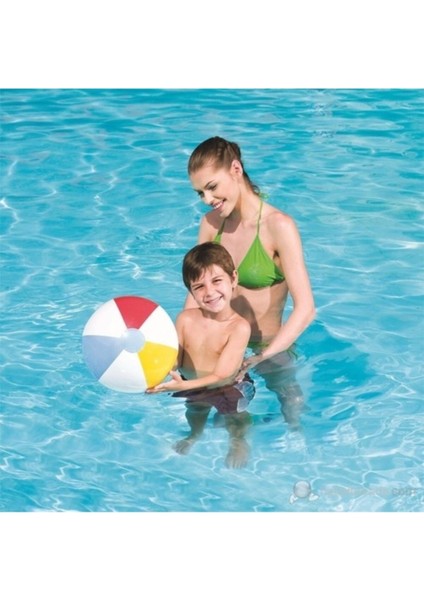 Bestway Renkli Dilimli Deniz Topu 41 Cm, Eğlenceli ve Dayanıklı Çocuk Oyun Topu