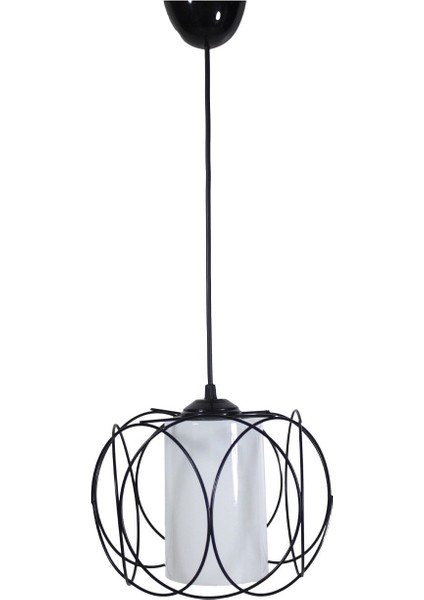 UltraNova Modern siyah metal sarkıt avize 34x48 cm, şık ve zarif aydınlatma seçeneği