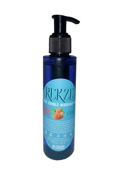 Msg Big Size Massage Oil 125 ml Strawberry | Aromatik Çilekli Büyük Boy Ölçek Bay Bayan Kullanım Masaj Yağı