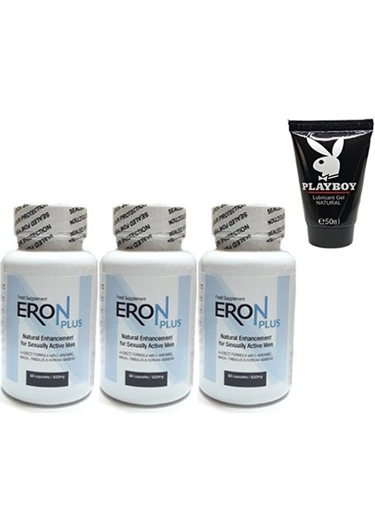 Lubricant 50 ml Jel +3 Adet Eron Plus 60LI Erkeklere Özel