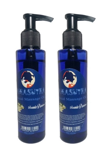 Erkeklere Kadınlara Özel Yasemin Aromalı Vücut Masaj Yağı Jasmine Flavored Massage Oil 125 ml 2 Adet
