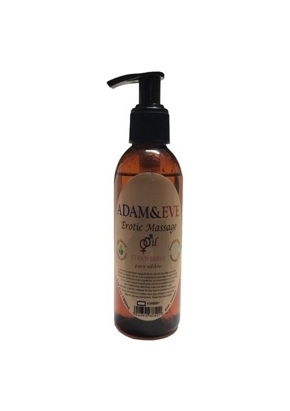Erkeklere Özel Sade Çilek Aromalı Masaj Yağı Massage Oil 125 ml