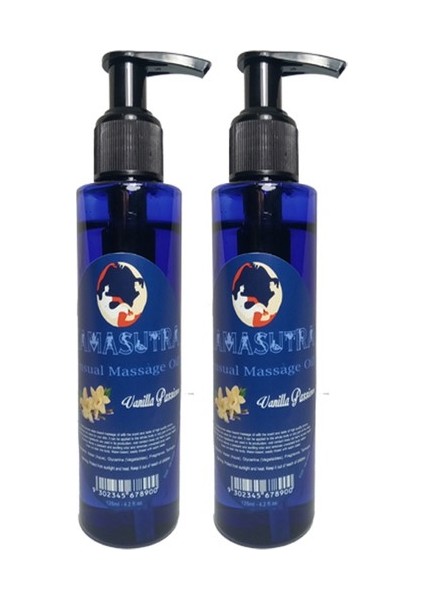 Erkeklere Kadınlara Özel Vanilya Aromalı Masaj Yağı Pure Edible Vanilla Flavor Massage Oil 125 ml 2 Adet
